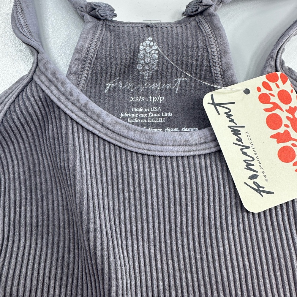 FP Movement Gray Sports Bra with Racerback Design - Picture 7 of 8